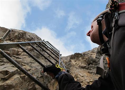 Toblinger Knoten Klettersteig Leiternsteig Dolomiten Sexten