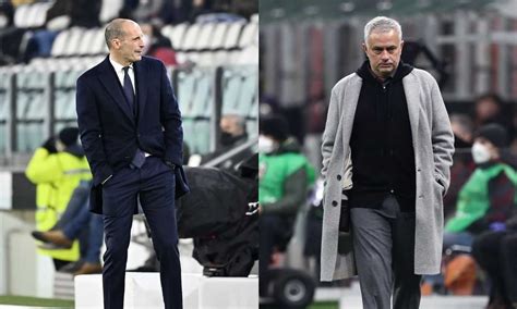 Roma Juve è Mourinho vs Allegri ecco perché i due tecnici sono tanto