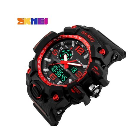 Nowy S Shock SKMEI Mężczyźni Sport Zegarki Big Dial Quartz Wojskowy