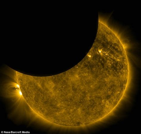 Eclipse In Space Nasa Camera Captures Moment Moon Passes In Front Of