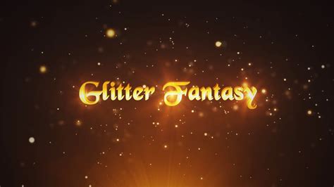 Glitter Fantasy After Effects Template Youtube