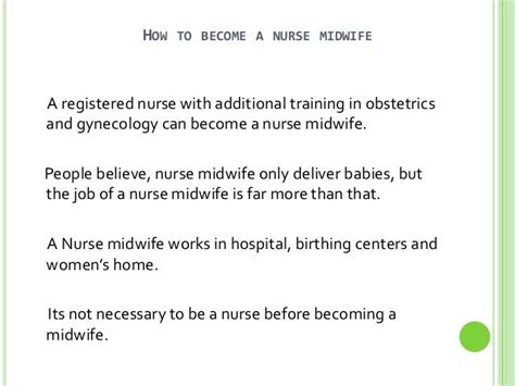 Steps To Become A Nurse Midwife