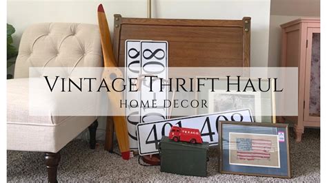 Vintage Thrift Haul Home Decor Youtube