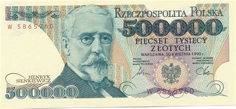 Polen Zloty Zlotych Narodowy Bank Polski Sienkiewicz Unc