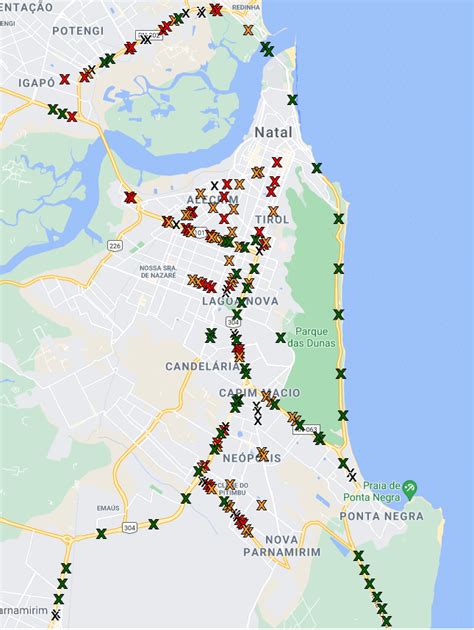 map  natal  markings   measurement point