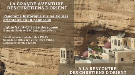 Expositions avec les chrétiens d Orient du 18 mars au 2 avril 2023