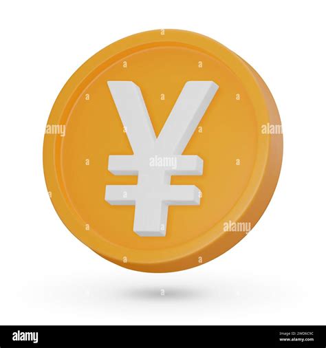 3D Coin The Japanese Yen Currency Symbol 3D Icon Vector Sign