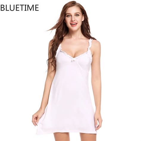 Home Clothes Summer Woman Nightgown Nightdress Sexy V Neck Slip