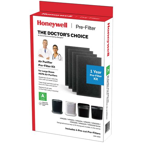 Honeywell Hrf A200 1 Year Pre Filter Kit For Large Room Hpa200 Series Hepa Air Purifiers