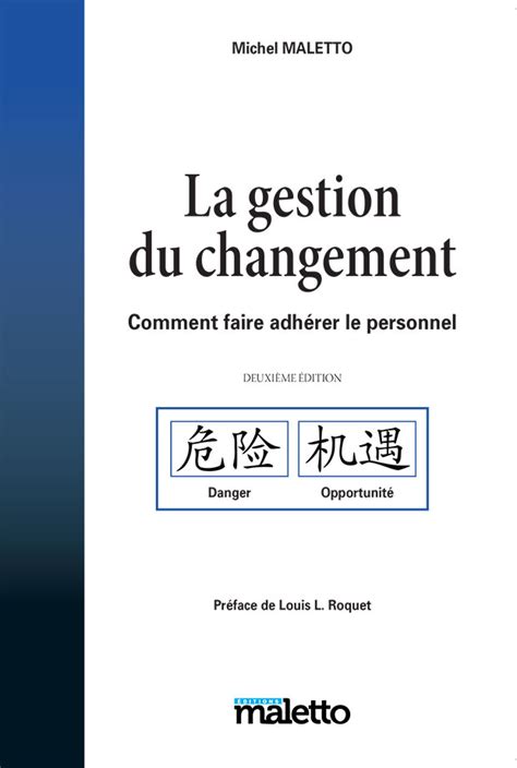 La gestion du changement Éditions Maletto