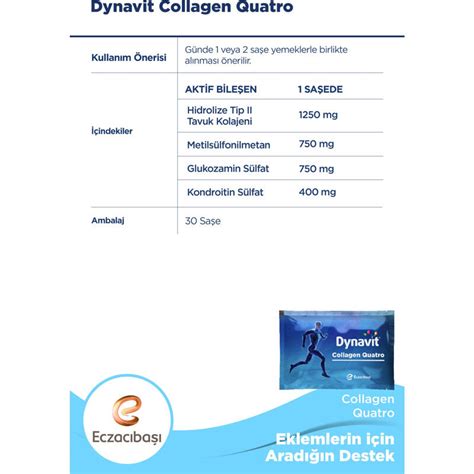 Dynavit Collagen Quatro Takviye Edici Gıda 1250 mg x 30 Saşe