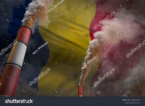 Chad Pollution Fight Concept Two Huge Stock Illustration 2042161427