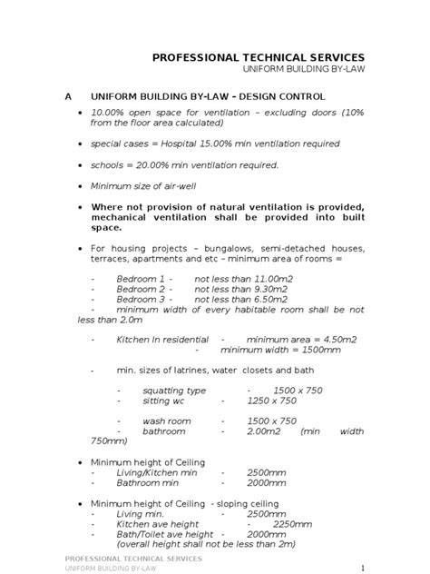 PTS - Uniform Building By-Law 20 Feb 2012 | PDF