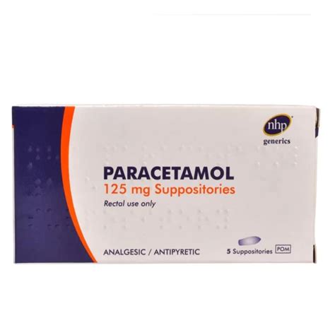 NPH Paracetamol 125mg Suppositories – PharmaBay