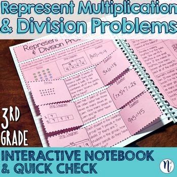 Represent Multiplication Division Interactive Notebook Quick Check