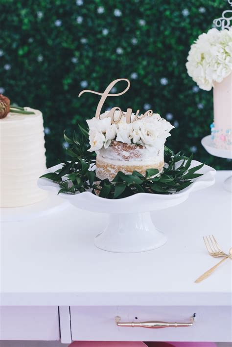 Naked Cake Flowers The Boutique Cake