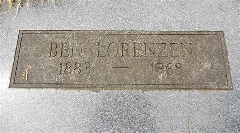 Bernhard Ben Lorenzen M Morial Find A Grave