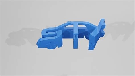 Subaru Impreza Hawkeye WRX STI Keychain 3D Model 3D Printable CGTrader