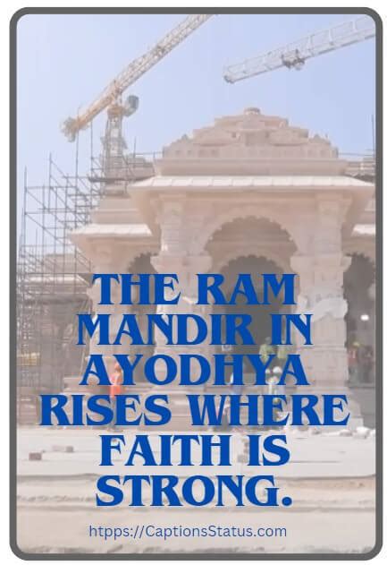 Inspiring Ayodhya Ram Mandir Captions Quotes And Shayari Whatsapp