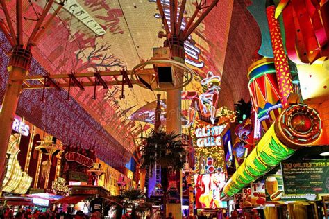 View Of The Fremont Street Experience In Las Vegas Editorial Stock