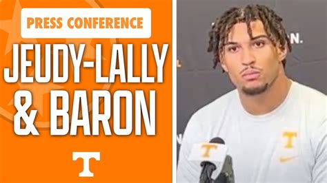 Tennessee Football S Gabe Jeudy Lally Tyler Baron React To Win Over