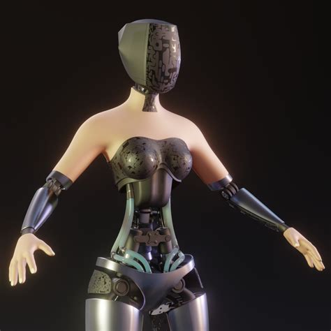 Robot girl 3D model - TurboSquid 1604259