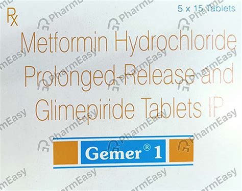 Gemer Mg Strip Of Tablets Uses Side Effects Price Dosage