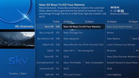 Using The Tv Guide Sky Help Sky