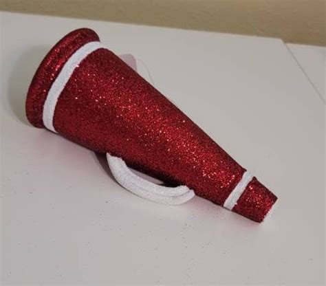 Glitter 3D Cheer Foam Megaphone Homecoming - Etsy