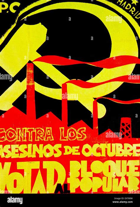 Partido Comunista Espa Ol Cartel Para La Elecci N De Fotograf A De