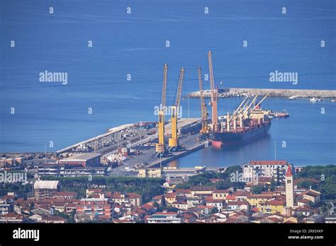 Marina Di Carrara Italy June 11 2023 Aerial View Of The Port In