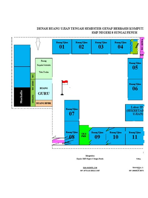 7 Denah Ruang Ujian Pdf