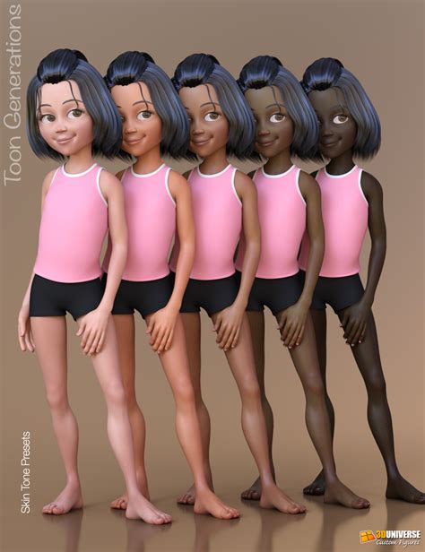 Toon Generations Essentials For Genesis Female S Daz D