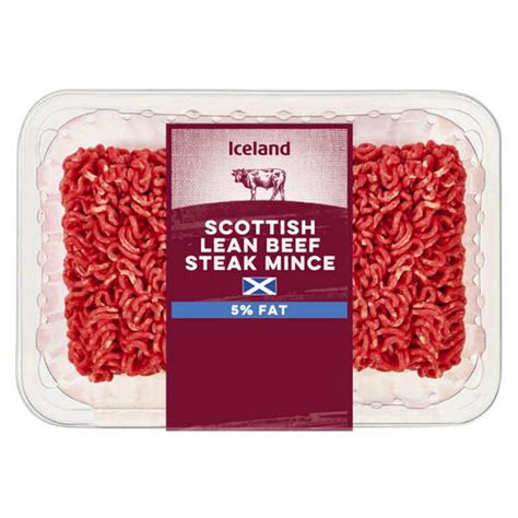 Iceland Scottish Lean Beef Steak Mince 5 Fat 360g Iceland Foods