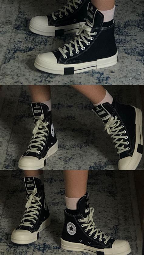 Converse X Rick Owens Drkshdw Drkstar Outfits With Converse Sneakers