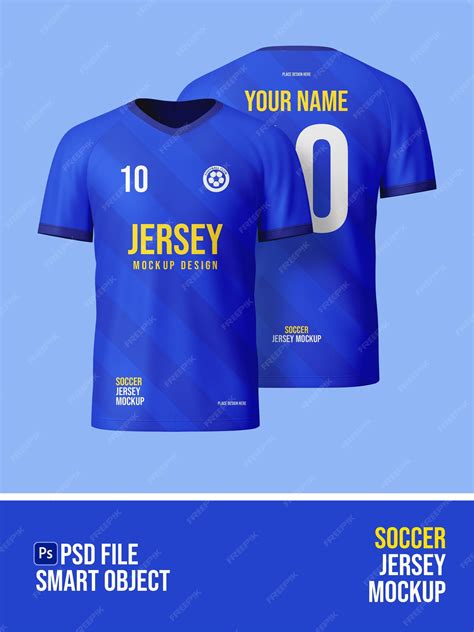 Premium PSD | PSD tshirt jersey mockup front and back view