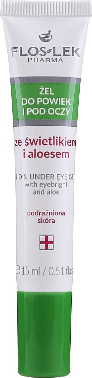 Floslek Lid And Under Eye Gel With Eyebright And Aloe tube Żel do