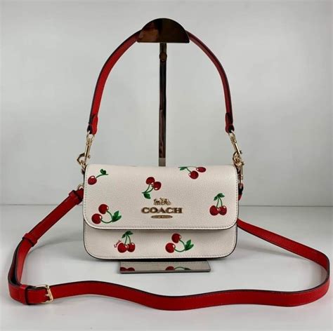 Ca Chalk Coach Brynn Shoulder Bag With Cherry Print Lazada Ph