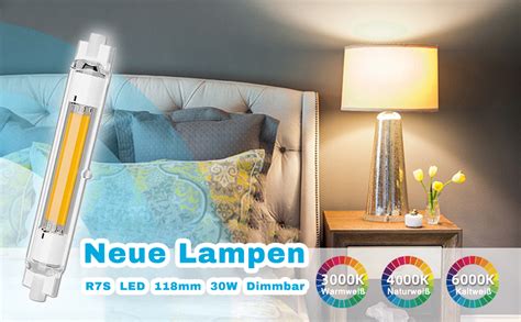 R7S LED 118mm 30W Dimmbar Glühbirne 30W R7S LED Lampen Ersatz für 200W