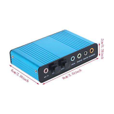 Купить ootdty внешняя звуковая карта с USB 6-канал 5.1 аудио выхода S ...