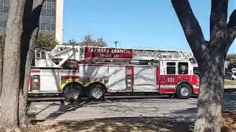 Farmers Branch Fire Department Truck Responding Youtube