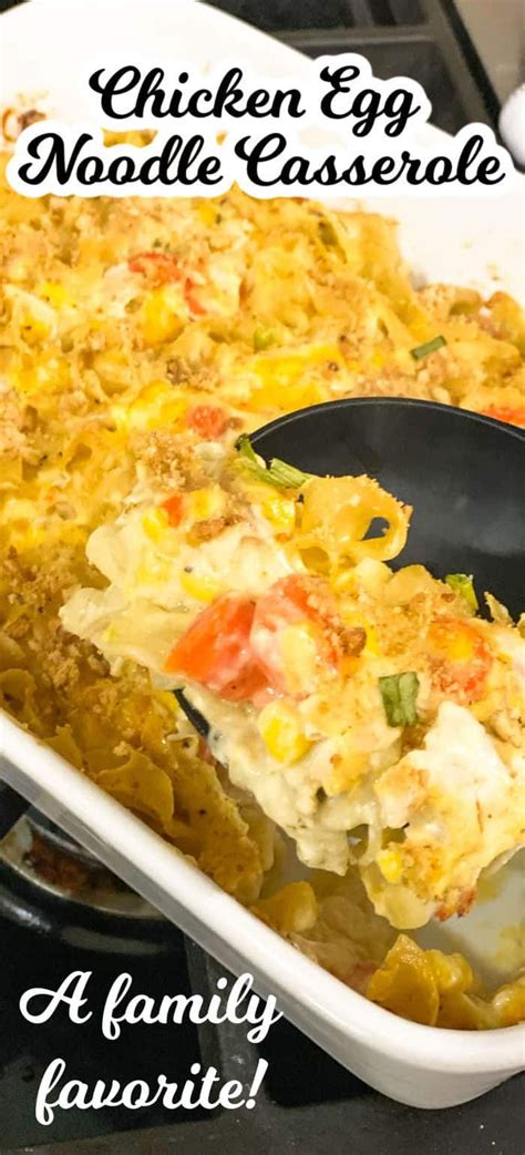 This Easy Chicken Egg Noodle Casserole Is So Easy To Make And It Is The