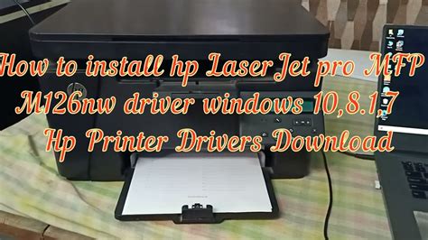 How To Install Hp LaserJet Pro MFP M126nw Driver Windows 10 8 1 7 Hp