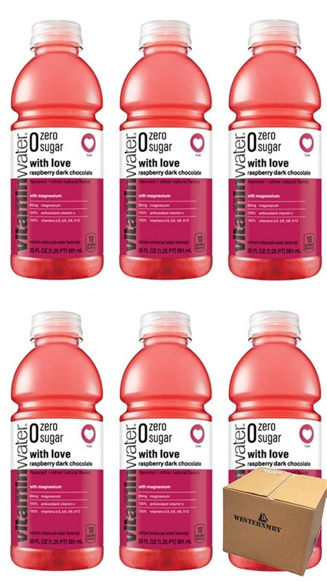 Vitaminwater Zero Sugar With Love Raspberry Dark Chocolate Bottles 20