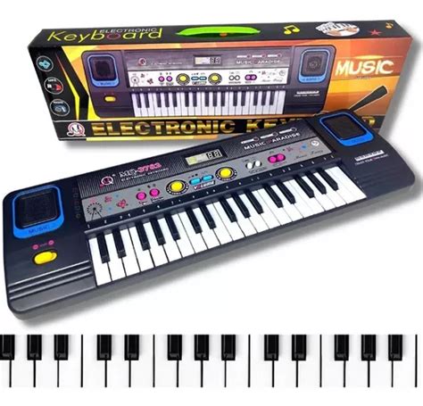 Teclado Piano Eletrônico 37 Teclas Microfone Infantil Frete grátis