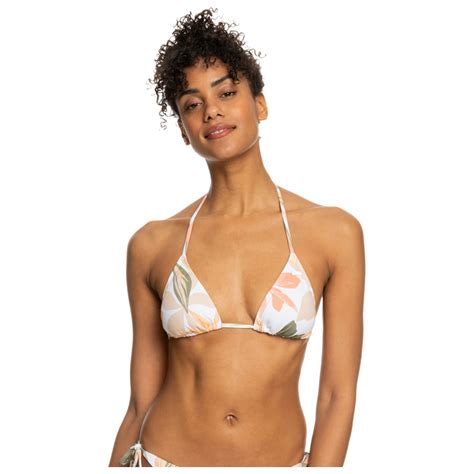 Roxy Printed Beach Classics Tiki Tri Bikini Top Women S Buy Online