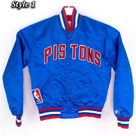 NBA 90's Starter Vintage Detroit Pistons Jacket - Jackets Masters