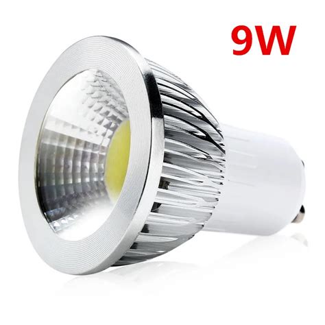 10Pcs Lot Free Shipping COB GU10 LED 9W 12W 15W GU10 Led Spotlight