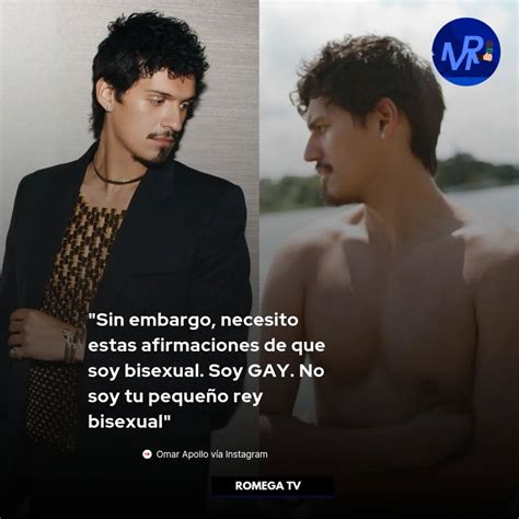 El cantautor OmarApollo aclaró en su Instagram que es gay Una persona me llamó bi Hombre a