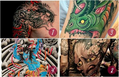 ᐈ Guía De Tatuajes De La Mitología Japonesa Camaleon Tattoo